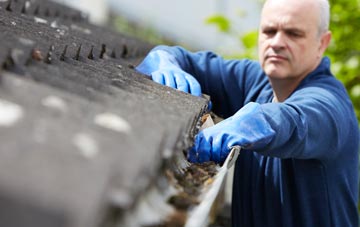 cleaning and inspecting Yesnaby roofs